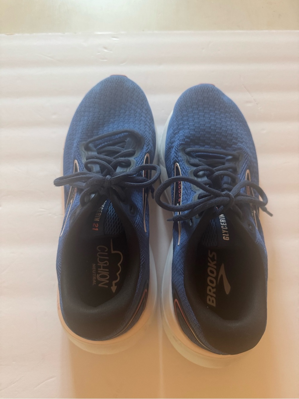 Brooks Men’s Navy and White Running Shoes